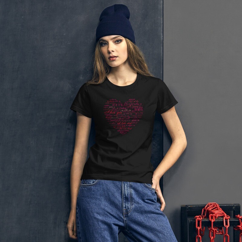 Heart language - Women's short sleeve t-shirt
