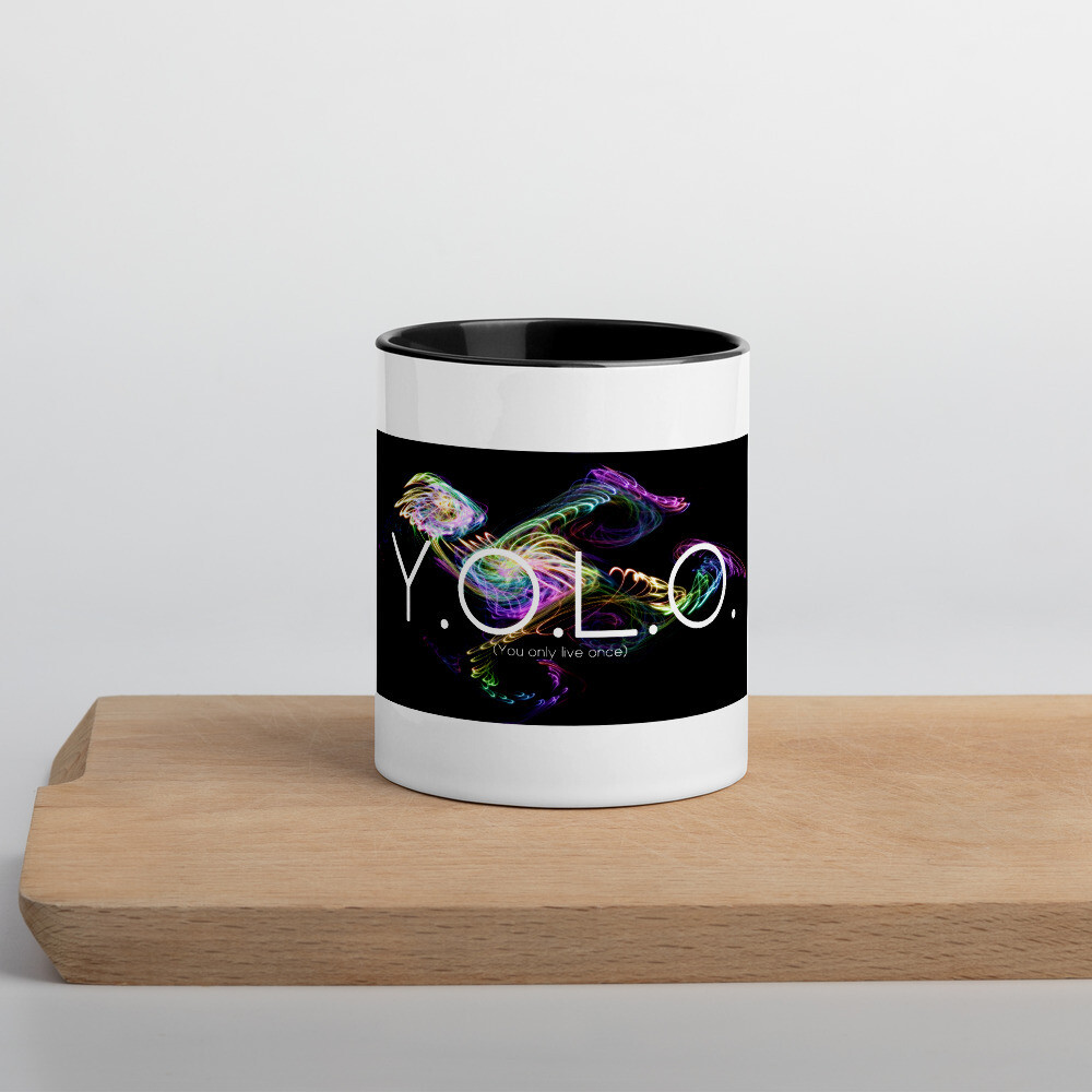 YOLO - Mug with Color Inside