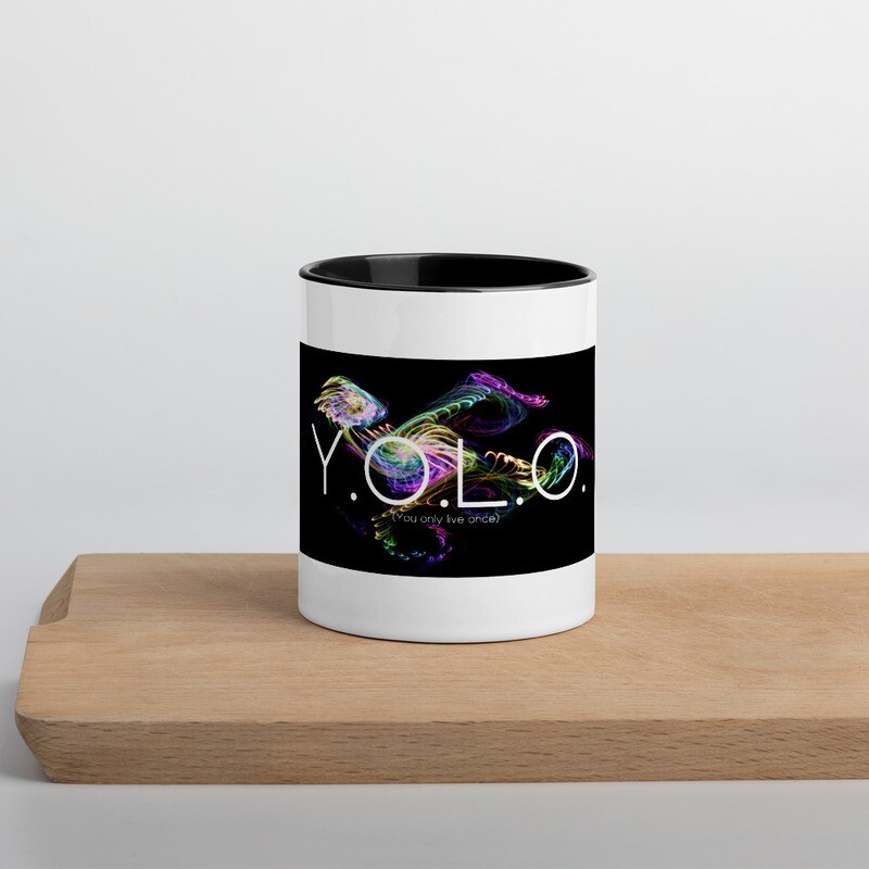 YOLO - Mug with Color Inside