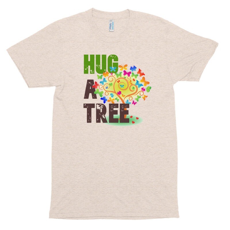 Hug a tree - Unisex Tri-Blend Track Shirt