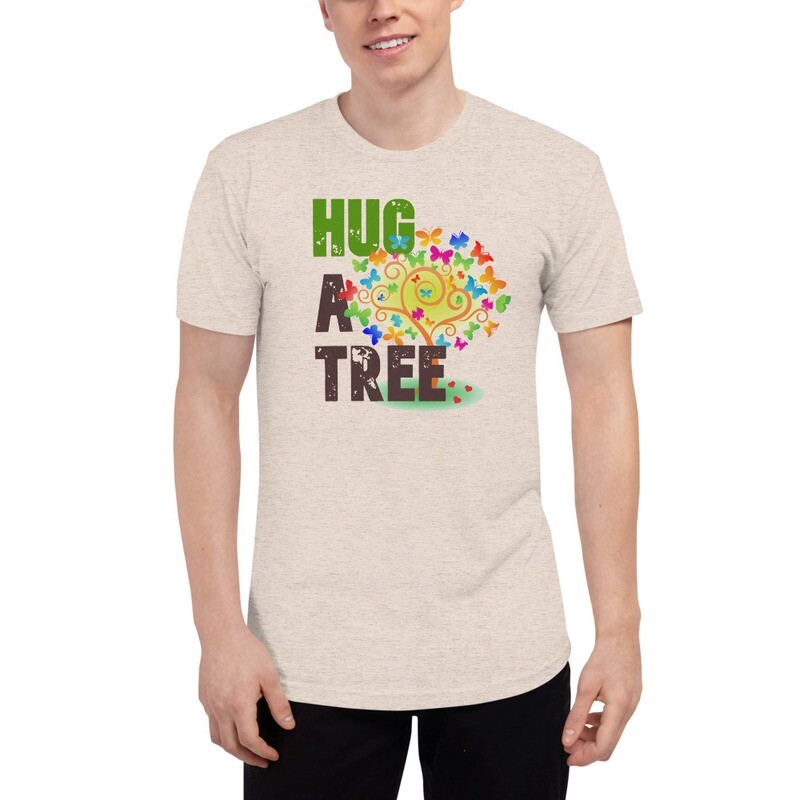 Hug a tree - Unisex Tri-Blend Track Shirt