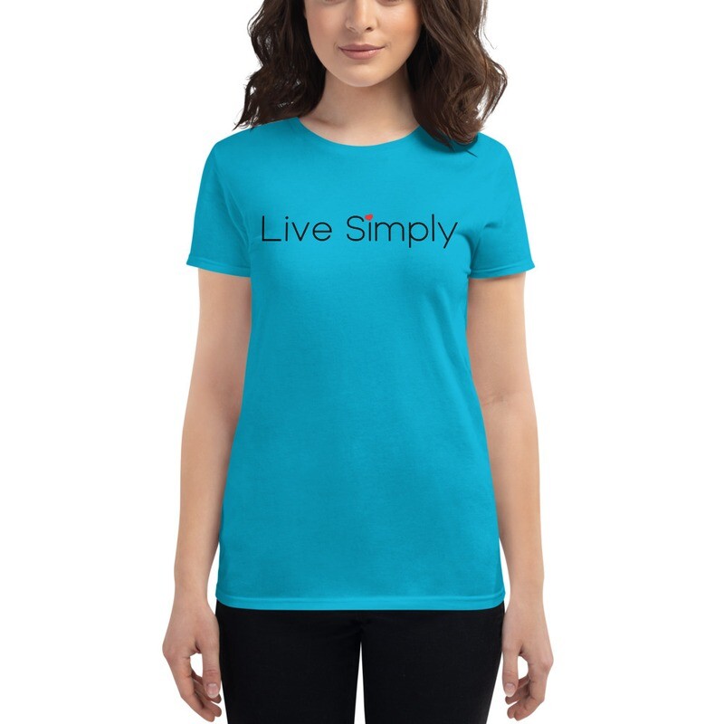 Live Simply - Women's short sleeve t-shirt