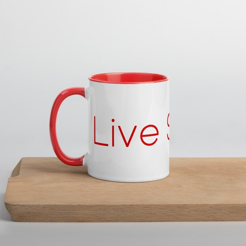 Live Simply - Mug with Color Inside