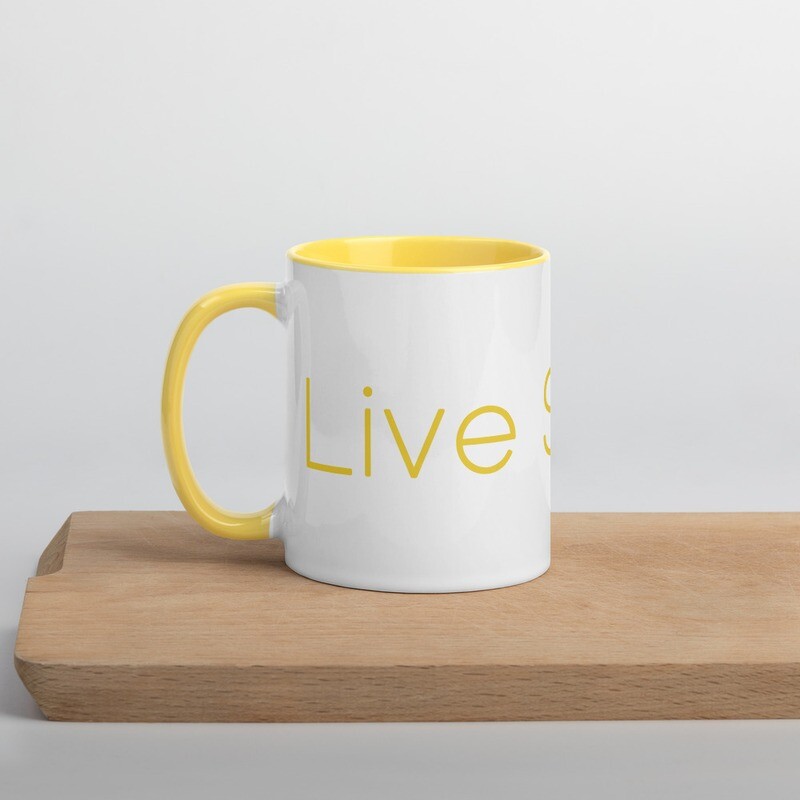 Live Simply - Mug with Color Inside
