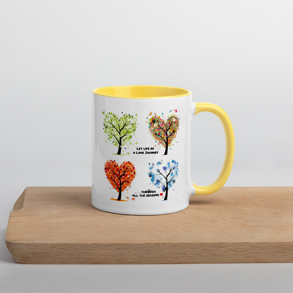 A journey of love through ALL life´s seasons - Mug with Color Inside