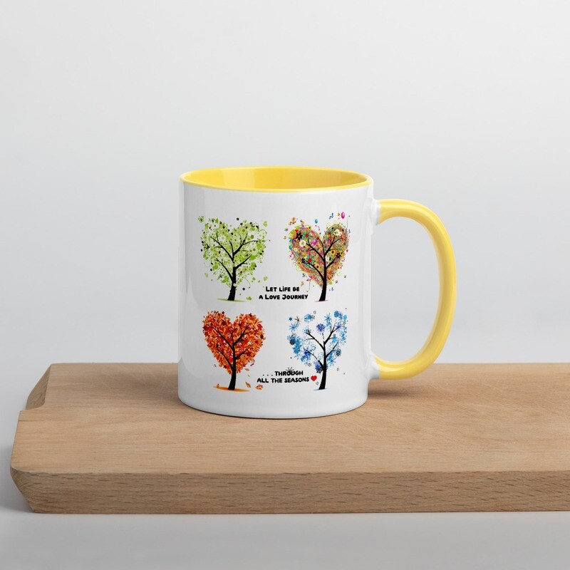 A journey of love through ALL life´s seasons - Mug with Color Inside