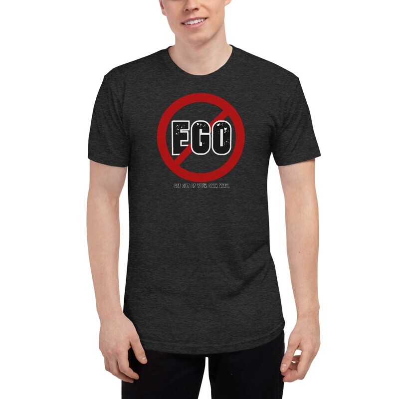 No EGO - Unisex Tri-Blend Track Shirt