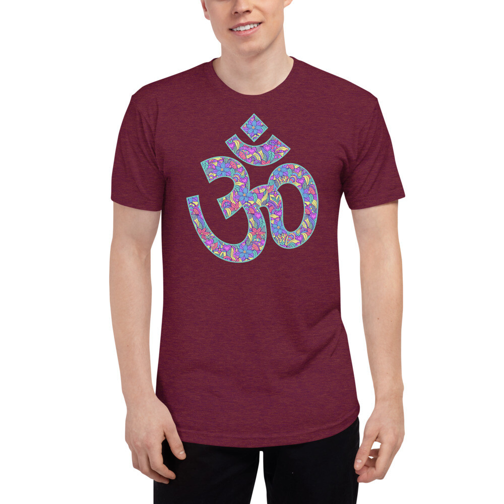 Aum, sign of universal harmony - Unisex Tri-Blend Track Shirt