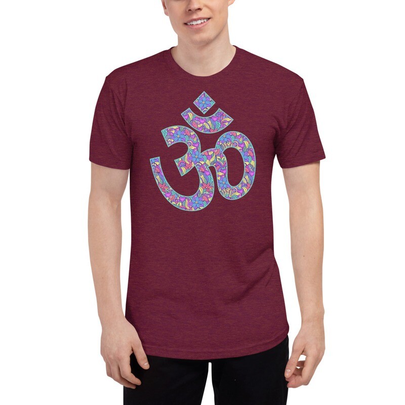 Aum, sign of universal harmony - Unisex Tri-Blend Track Shirt