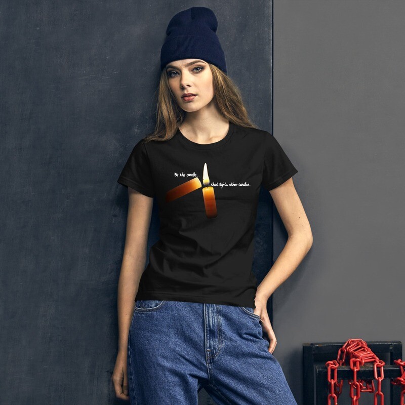 Be the candle that lights other candles -Women's short sleeve t-shirt