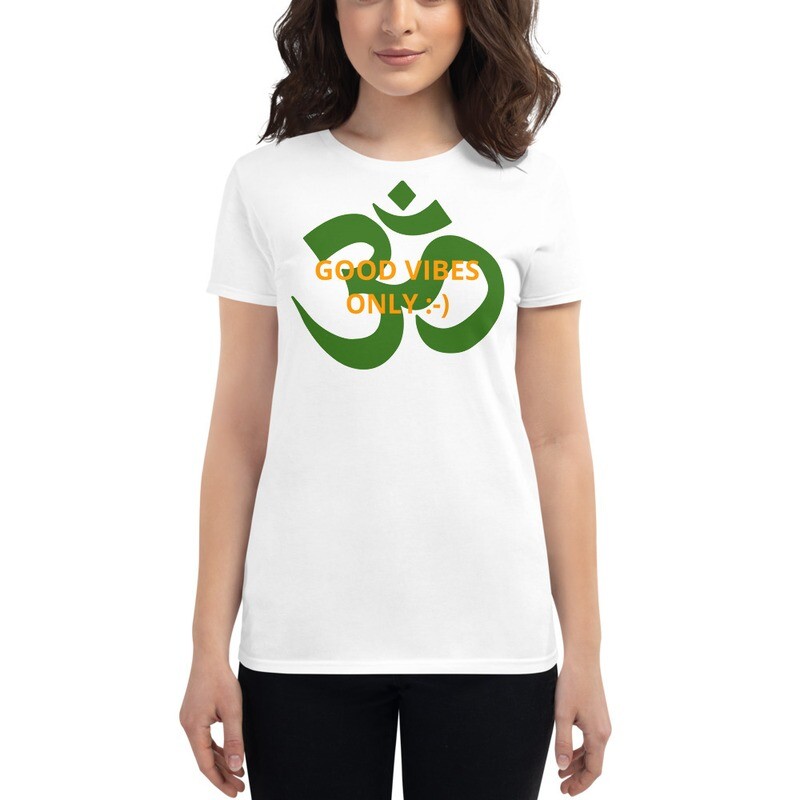 Good Vibes Only :-) - Women&#39;s short sleeve t-shirt