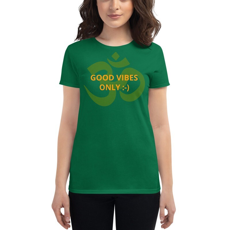 Good Vibes Only :-) - Women's short sleeve t-shirt