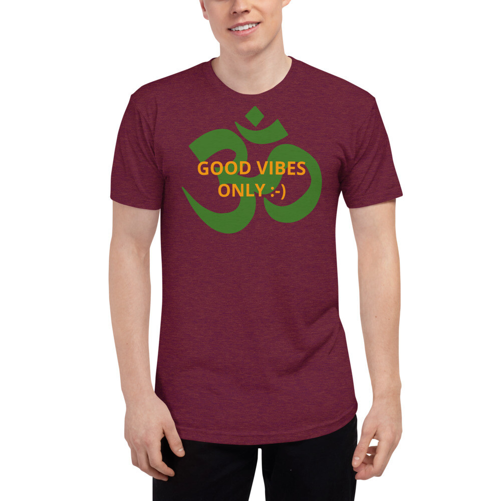 Good Vibes Only - Unisex Tri-Blend Track Shirt