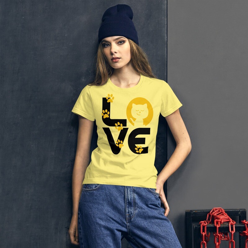 Cats, Paws and Love - Women's short sleeve t-shirt