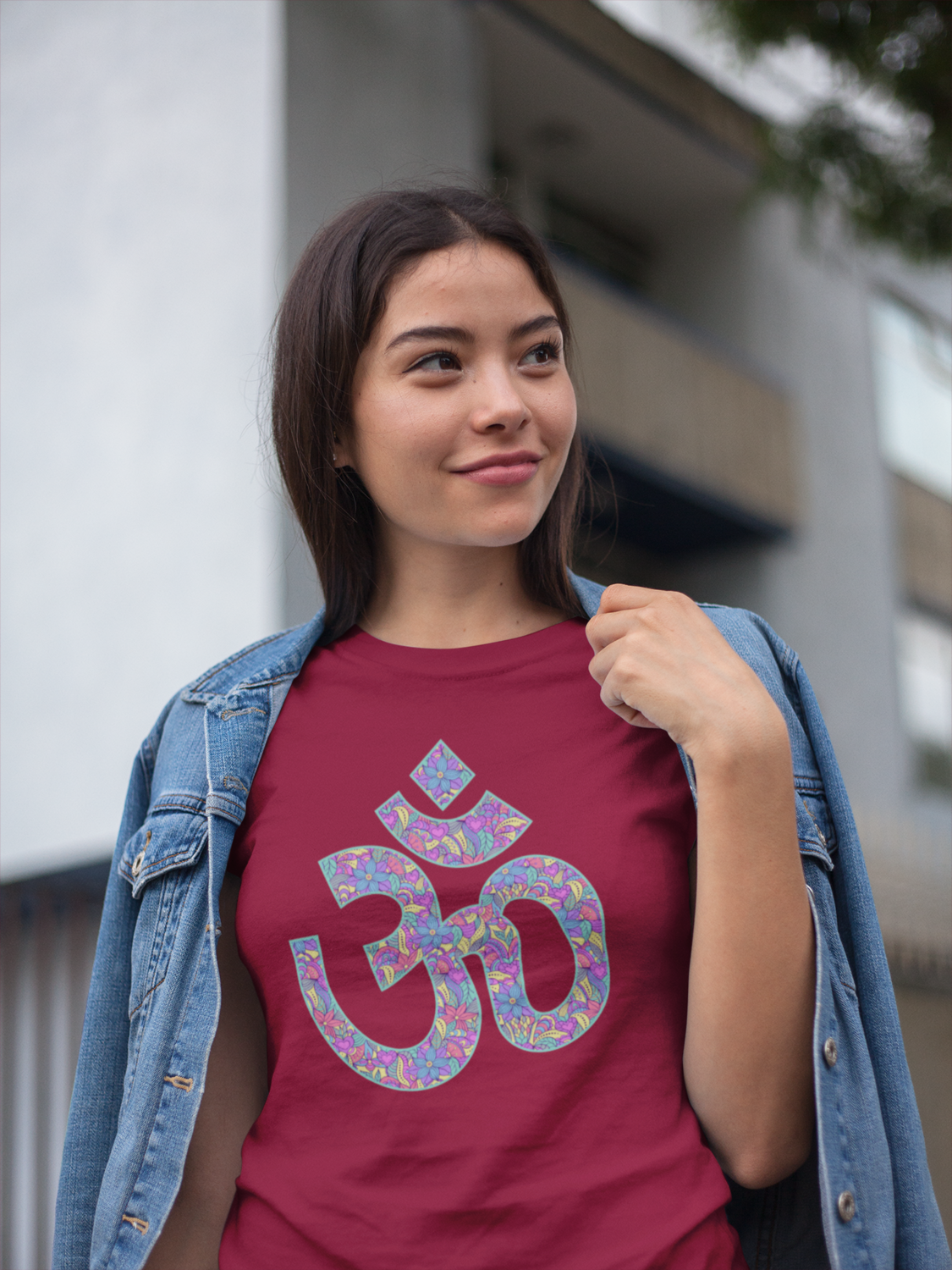 Aum, symbol of universal harmony - Women&#39;s short sleeve t-shirt