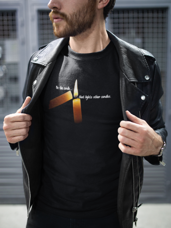 Be the candle, that lights other candles - Short-Sleeve Unisex T-Shirt
