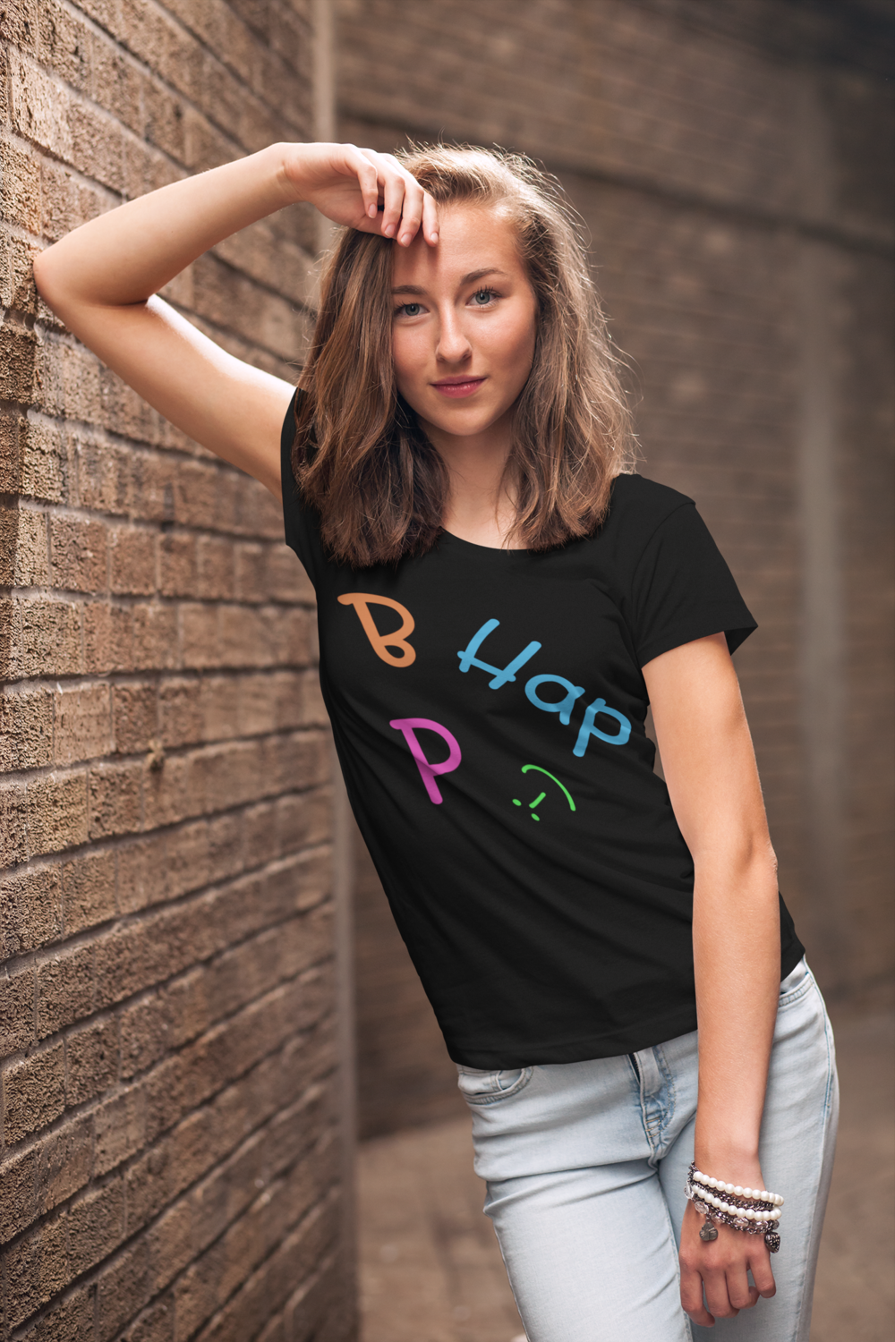 B Hap P :-) - Women&#39;s short sleeve t-shirt