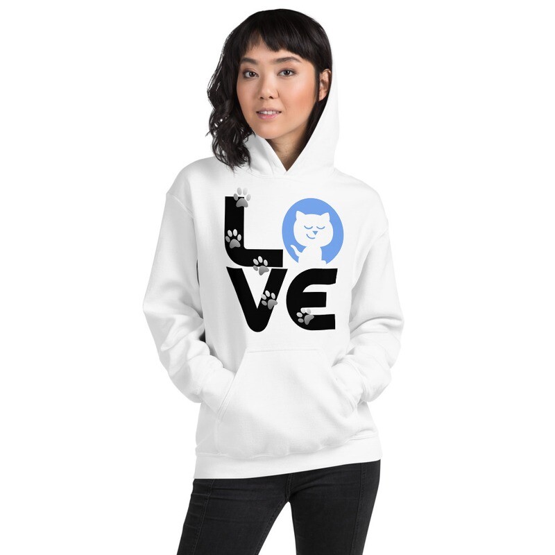 Cats, Love and Paws - Unisex Hoodie