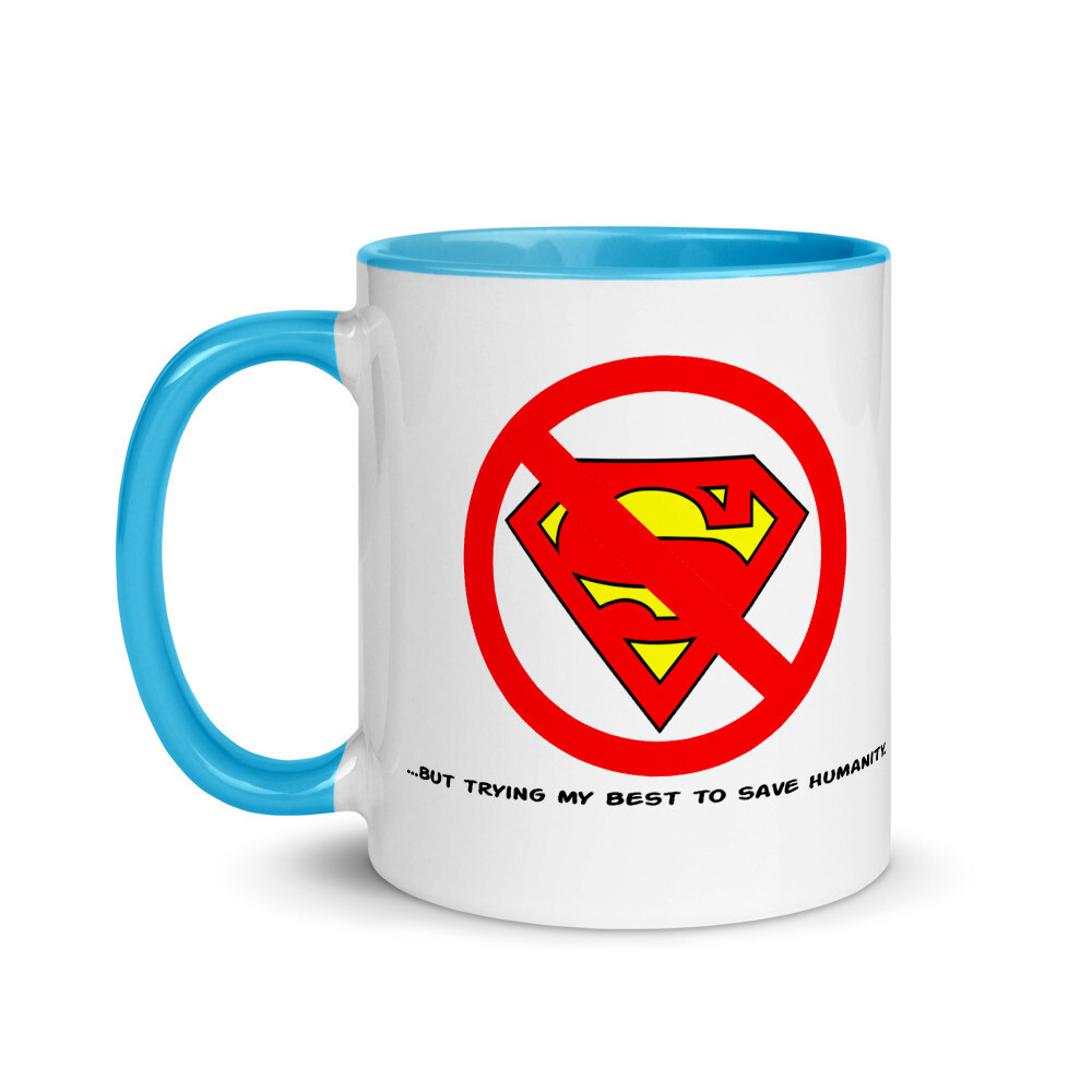 No superhero - Mug with Color Inside