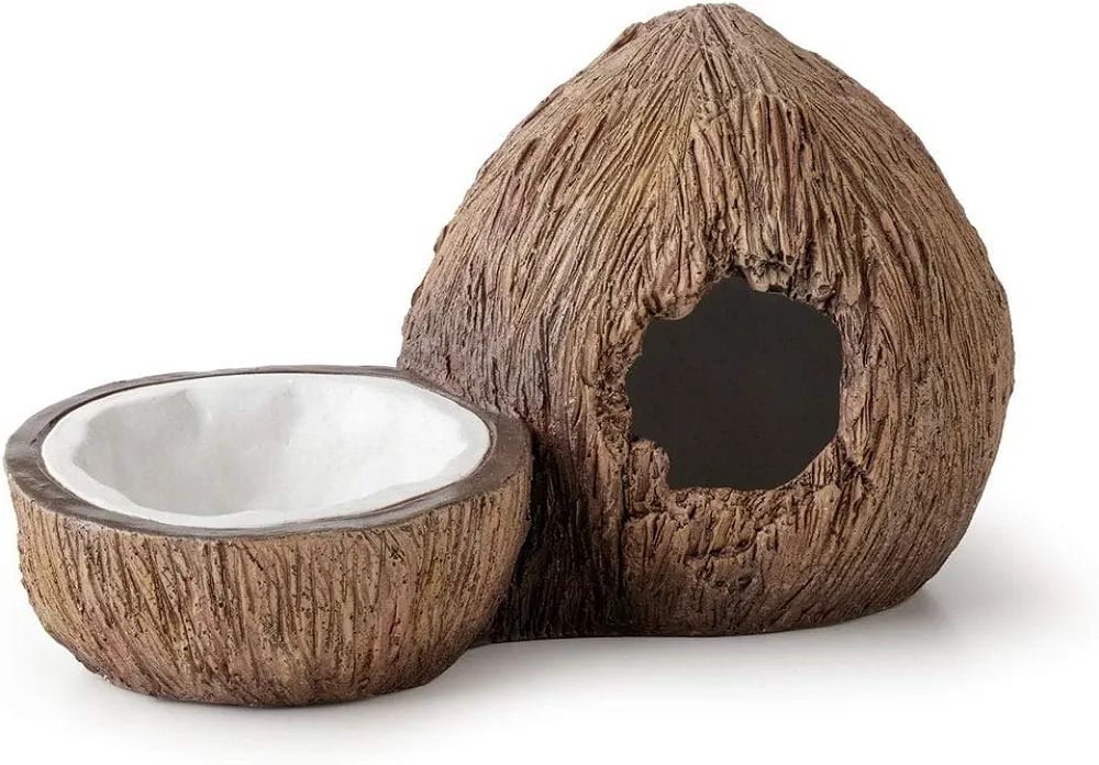 ExoTerra kokosnøtthule med skål