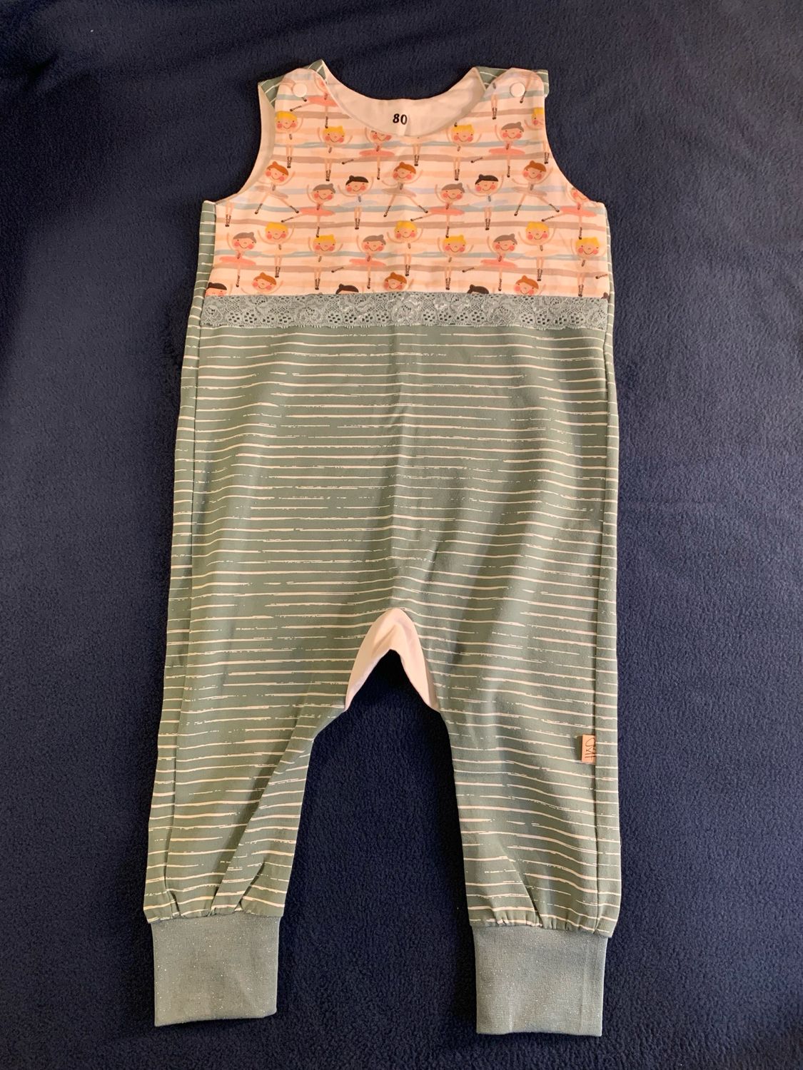 Romper Str 80, 9-12mnd