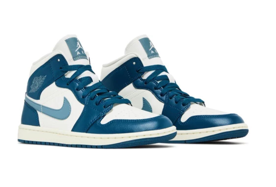 Air Jordan 1 Mid French Blue / White (Womens)