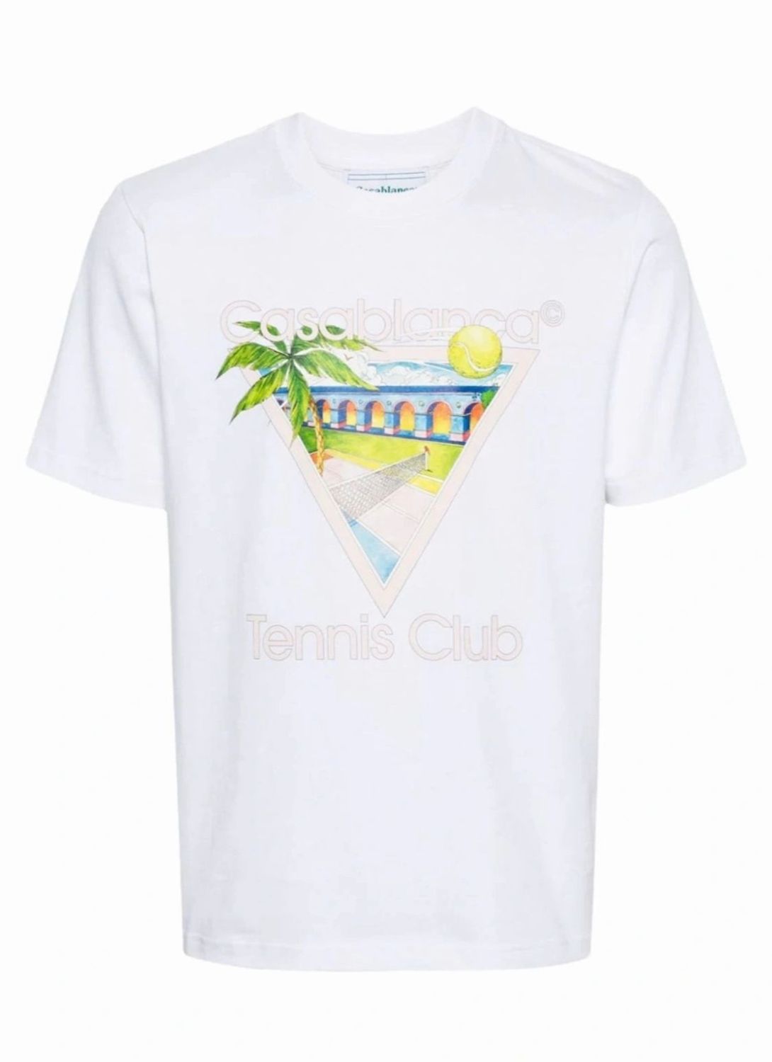 Casablanca Tennis Club Crew Neck T-Shirt