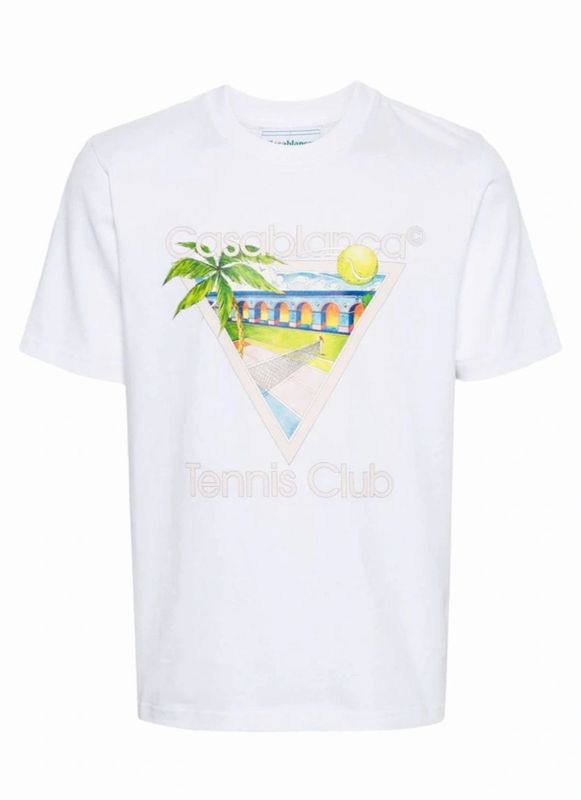 Casablanca Tennis Club Crew Neck T-Shirt Casablanca Tennis Club Crew Neck T-Shirt