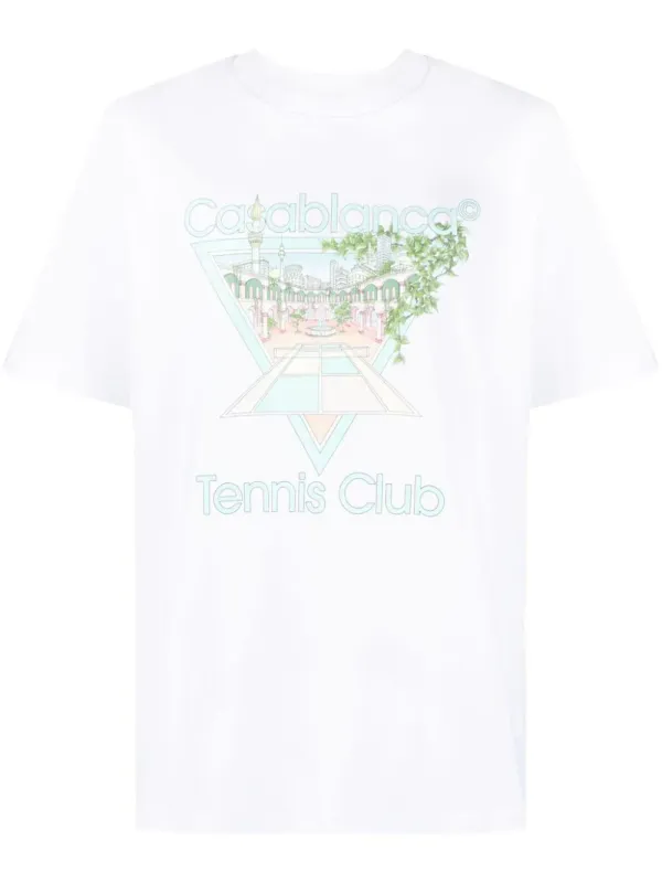 Casablanca Tennis Club Pastelle Icon T-Shirt Casablanca Tennis Club Pastelle Icon T-Shirt