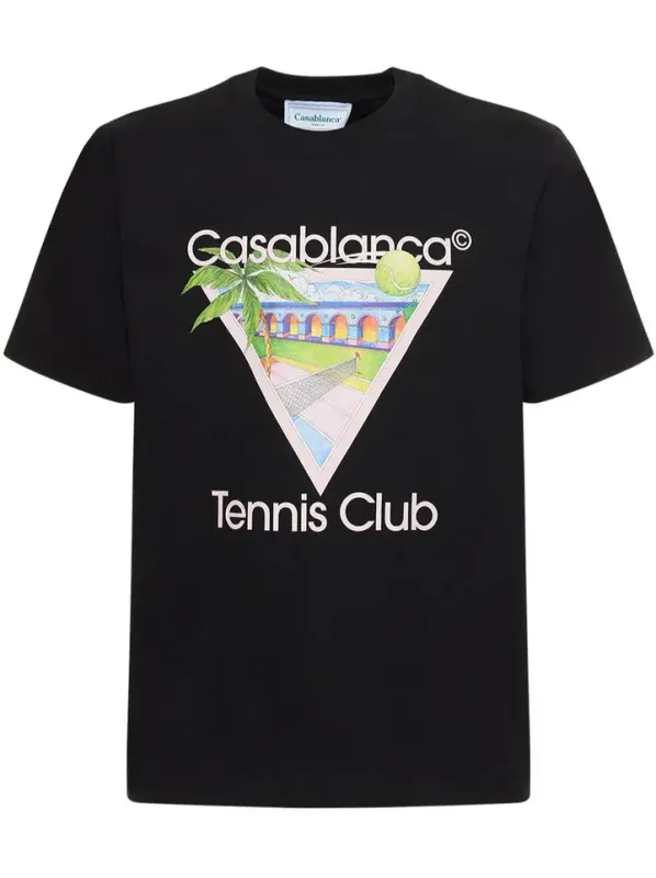 Casablanca Tennis Club Pastelle Icon T-Shirt Casablanca Tennis Club Pastelle Icon T-Shirt