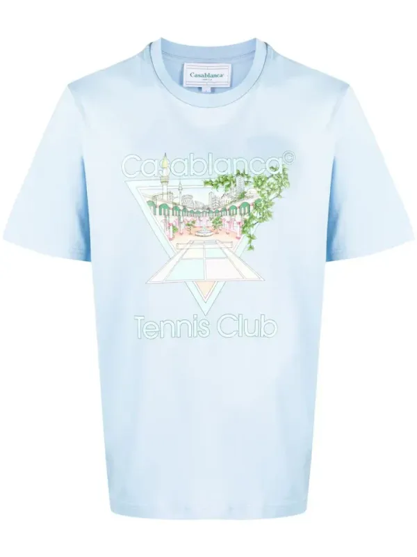 Casablanca Tennis Club Pastelle Icon T-Shirt Casablanca Tennis Club Pastelle Icon T-Shirt