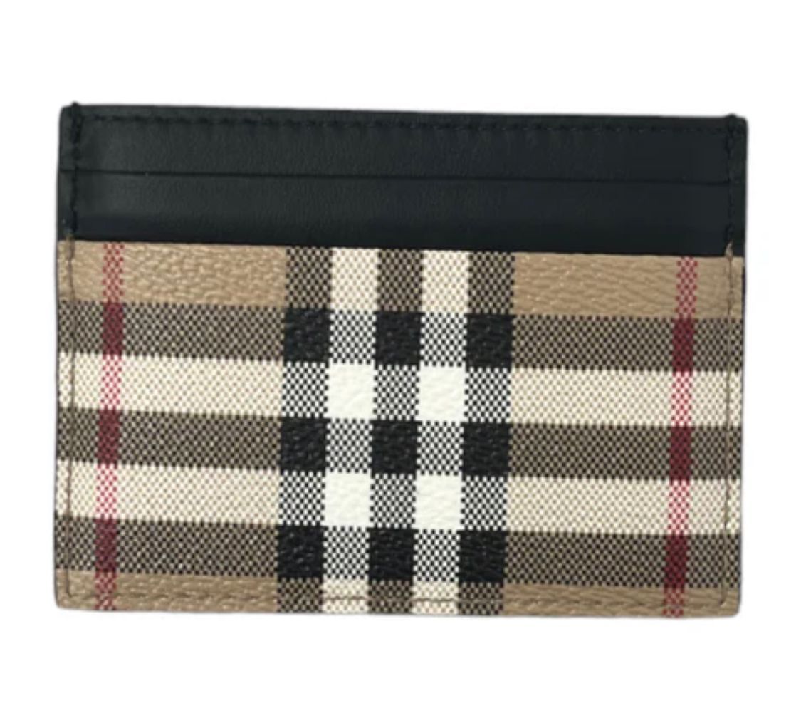 Burberry Check Pattern Card Holder