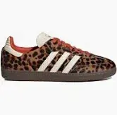 Adidas Samba OG Preloved Red/Cream Leopard