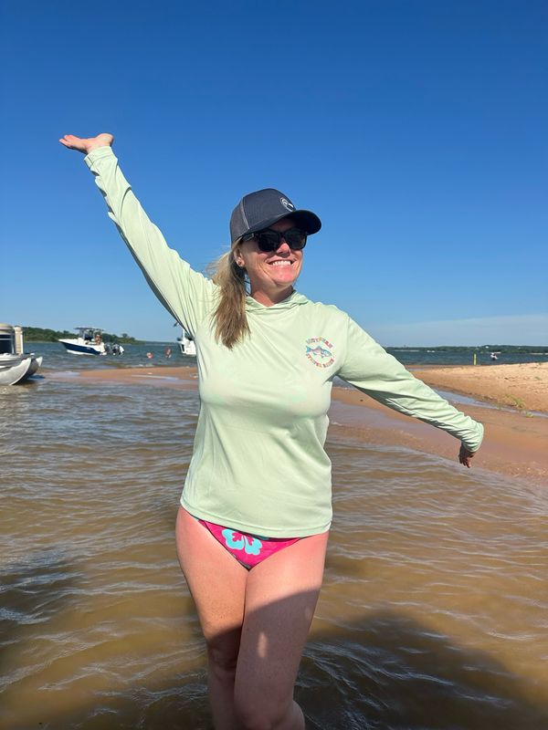 Light Green Retro  Hooded Fishing Shirt