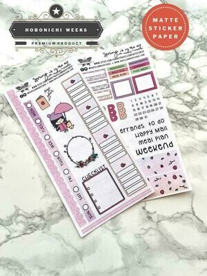Spring is in the Air Weekly Sticker Kit | Planner stickers for Hobonichi Weeks mika+michi
