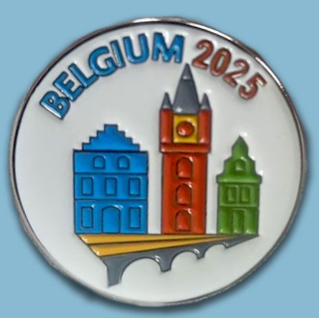 2025 Special Convention City Enamel Pins Belgium