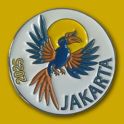 2025 Special Convention City Enamel Pins Jakarta Indonesia