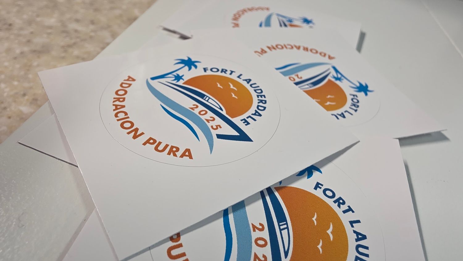 ​Fort Lauderdale 2025 – Special Convention Vinyl Stickers | “Adoración Pura” Edition
