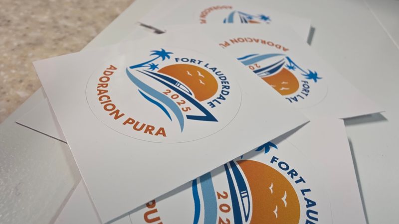 ​Fort Lauderdale 2025 – Special Convention Vinyl Stickers | “Adoración Pura” Edition