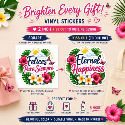 Eternal Happiness &amp; Felices Para Siempre Vinyl Sticker