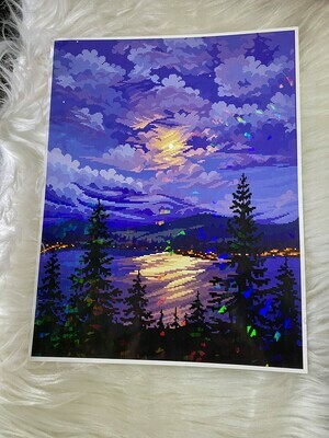 MOONRISE PRINT