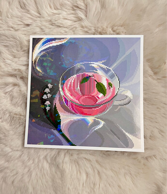 ROSE TEA PRINT