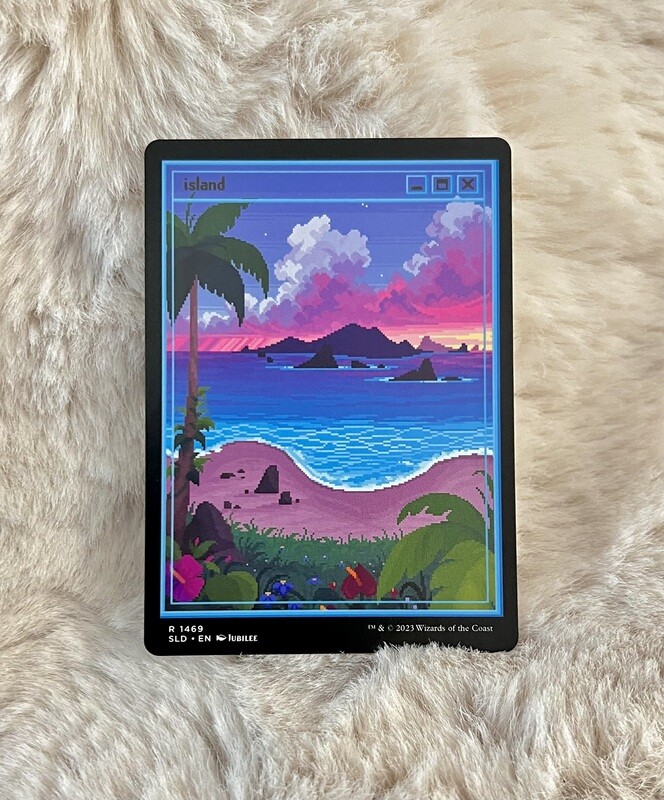 MTG PixelLands_v02.jpg１箱 ISLAND MTG PROOF