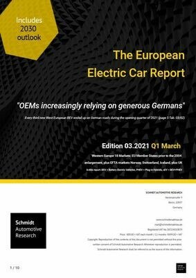 Mar/Q1 2021 "OEMs increasingly relying on generous Germans"