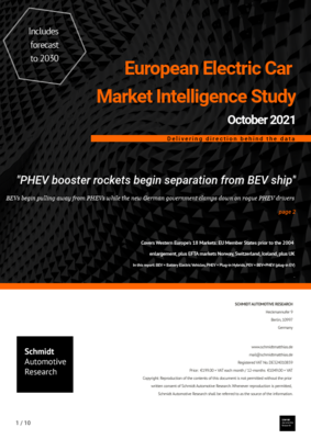 October 2021 "PHEV booster rockets begin separation from BEV ship" October 2021 "PHEV booster rockets begin separation from BEV ship"