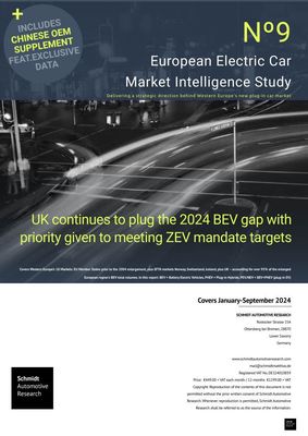 Edition No. 9 2024: UK continues to plug the 2024 BEV gap with priority given to meeting ZEV mandate targets