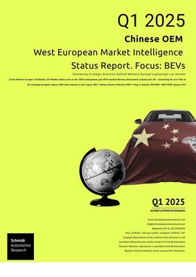 Annual Subscription (4 Editions) – Chinese Passenger Car Manufacturer Performance Study focussing on BEV models. Western Europe with forecast to 2030. Annual Subscription (4 Editions) – Chinese Passenger Car Manufacturer Performance Study focussing on BEV models. Western Europe with forecast to 2030.