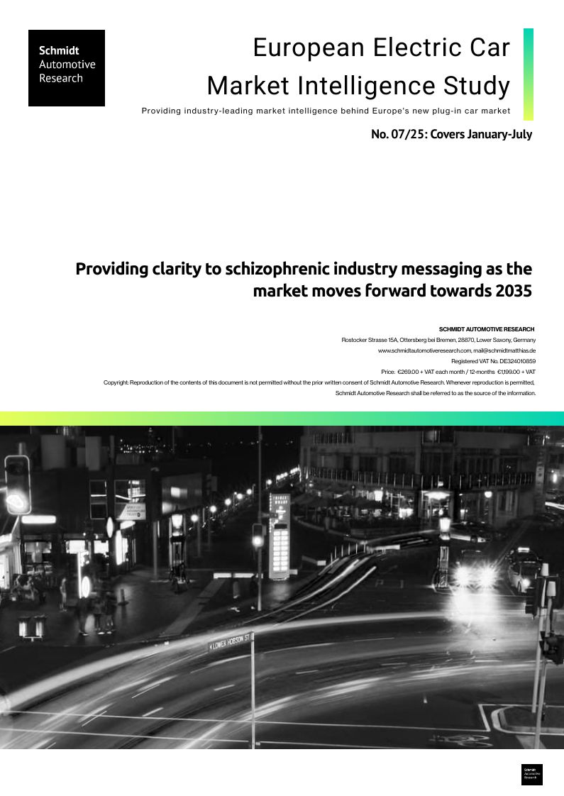 07/2025: Providing clarity to schizophrenic industry messaging as the market moves forward towards 2035 07/2025: Providing clarity to schizophrenic industry messaging as the market moves forward towards 2035