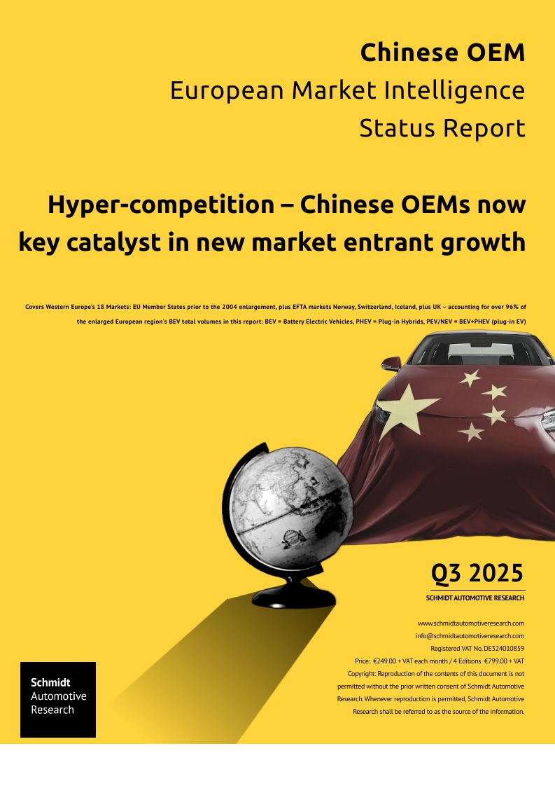 Q3 2025 Quarterly Chinese Passenger Car Manufacturer Performance Study, including a forecast to 2030 for total volumes as well as BEVs-only