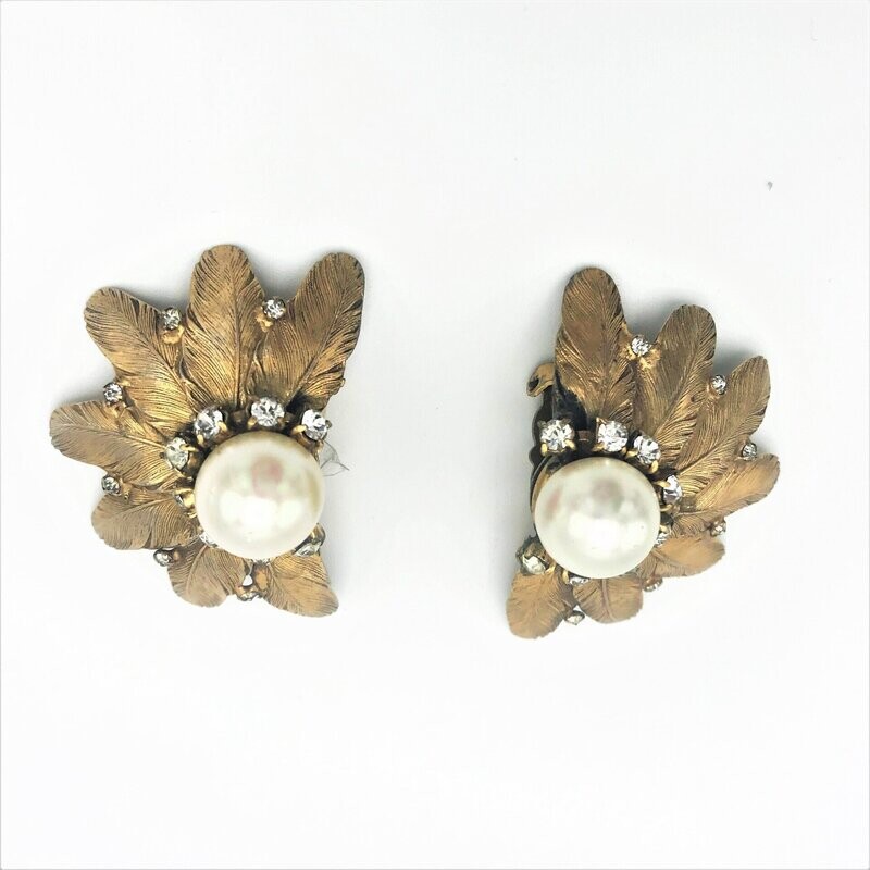 VINTAGE CHANEL Ohr Clips aus den frühen 1950/60 Jahren, Museumsstück